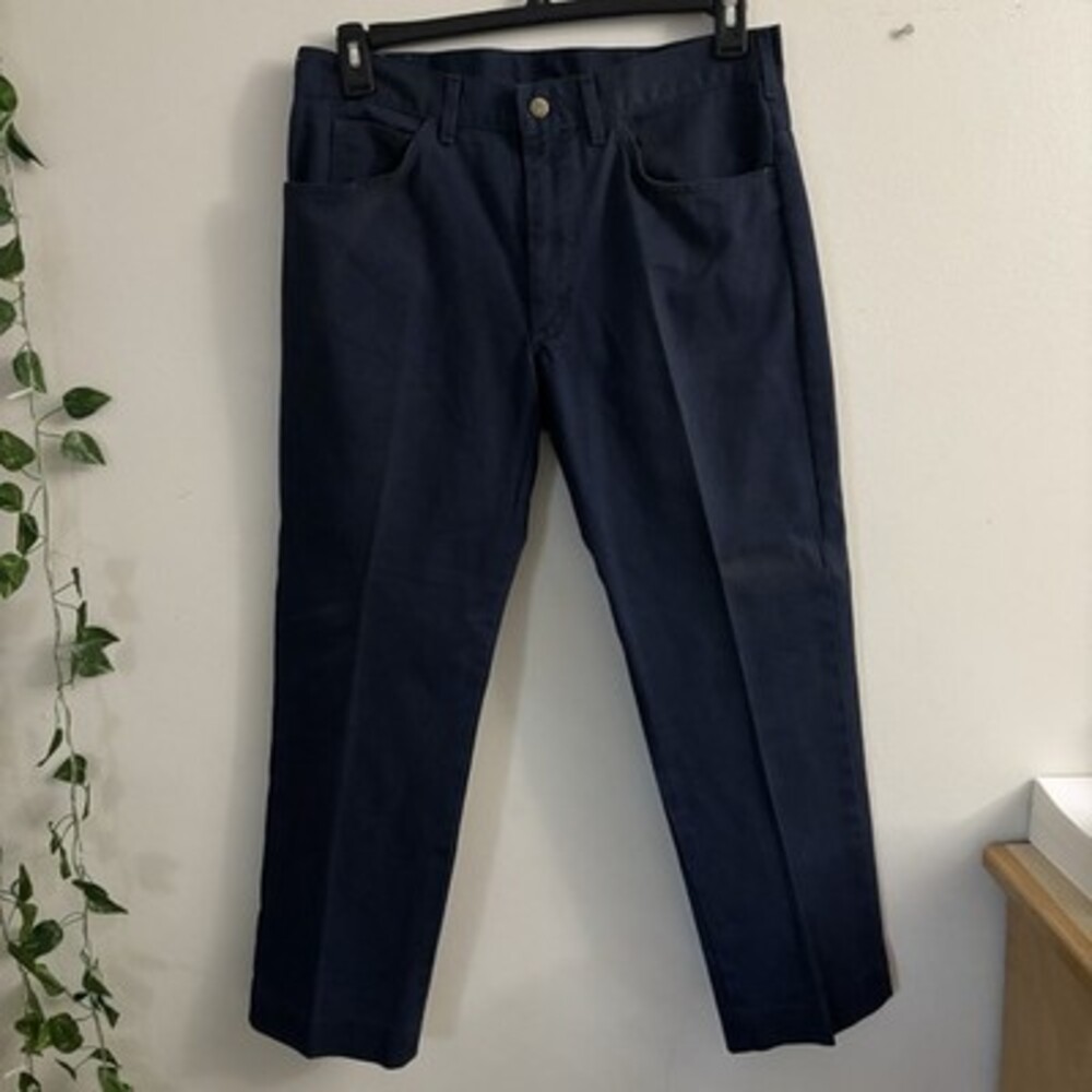 Vintage Lee Riders Dark Indigo Jeans Men’s 36x30 Straight Leg USA Made